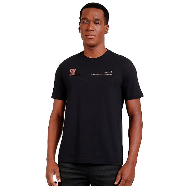 Camiseta Aramis Move Barcode IV24 Preto Masculino