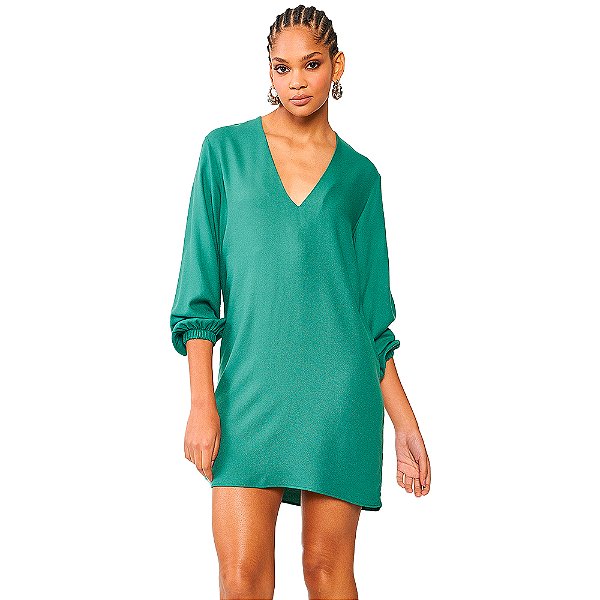 Vestido Curto Colcci Comfort OU24 Verde Feminino