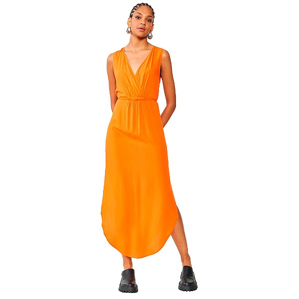 Vestido Colcci Comfort OU24 Laranja Feminino
