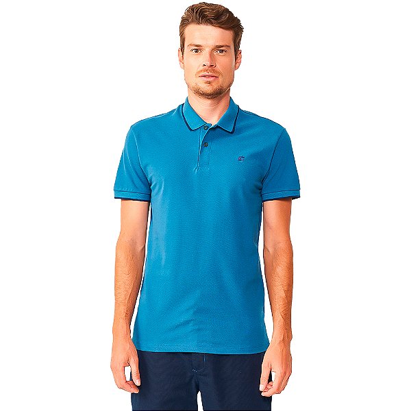 Camisa Polo Colcci Slim OU24 Azul Masculino