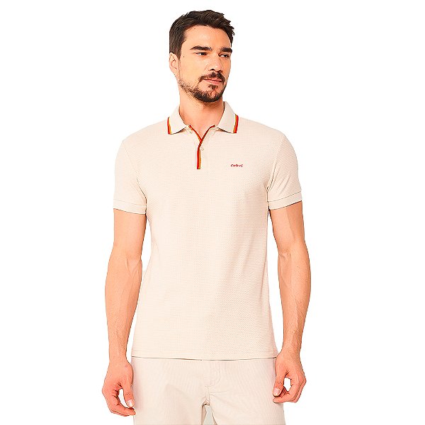 Camisa Polo Colcci Modern OU24 Bege Masculino