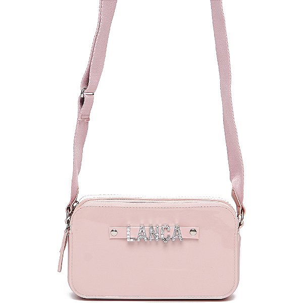Bolsa Crossbody Lança Perfume Strass OU24 Bege Feminino