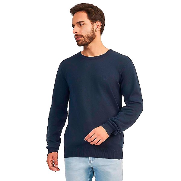 Suéter Acostamento Tricot OU24 Marinho Masculino