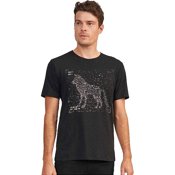Camiseta Acostamento React OU24 Preto Masculino