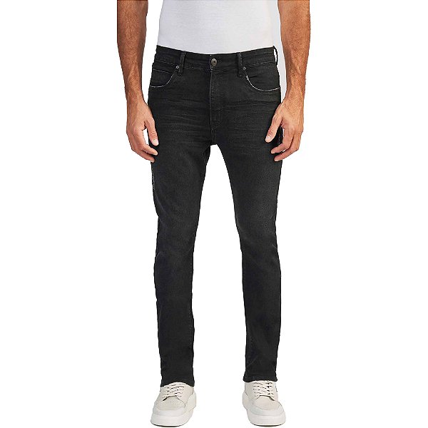 Calça Jeans Acostamento Rock OU24 Preto Masculino
