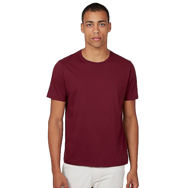 Camiseta Dudalina Extrasoft OU24 Vinho Masculino