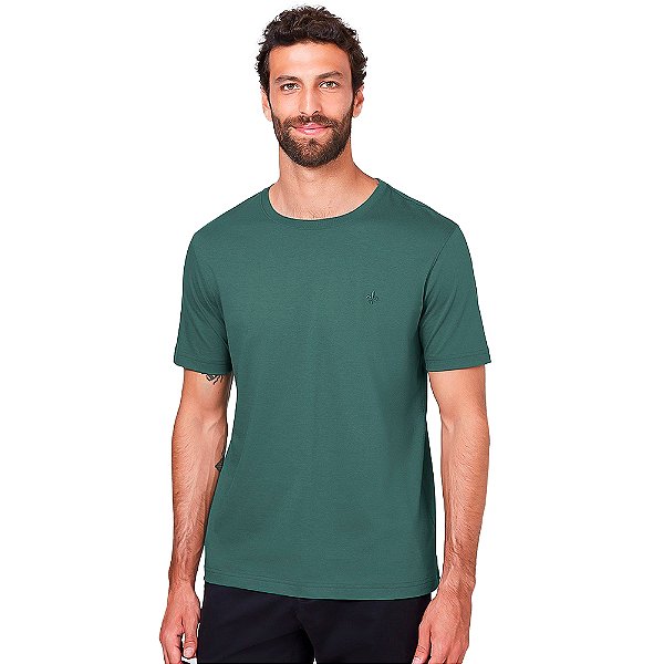 Camiseta Dudalina Extrasoft OU24 Verde Masculino