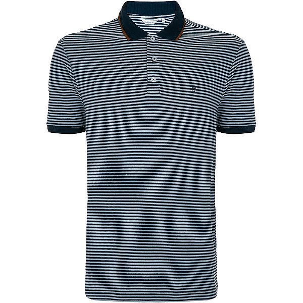 Camisa Polo Individual Fio Tinto IN24 Marinho Masculino