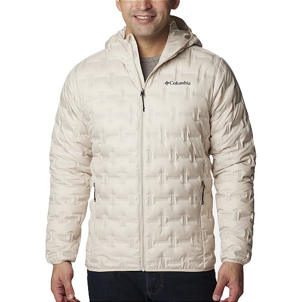 Jaqueta Columbia Down Delta Ridge Hooded Off White Masculino
