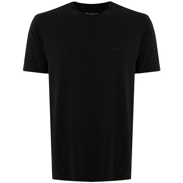 Camiseta Individual Regular Lisa OU24 Preto Masculino