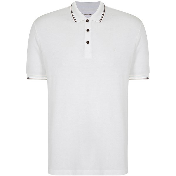 Camisa Polo Individual Regular IN24 Off White Masculino