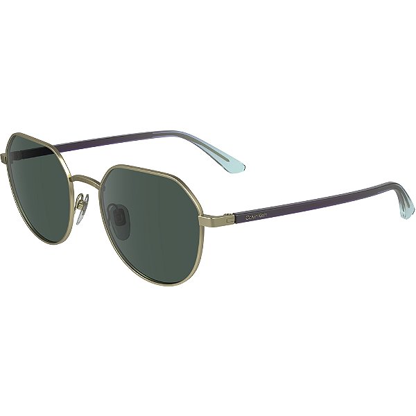 Óculos de Sol Calvin Klein 23125S 720 Dourado Masculino