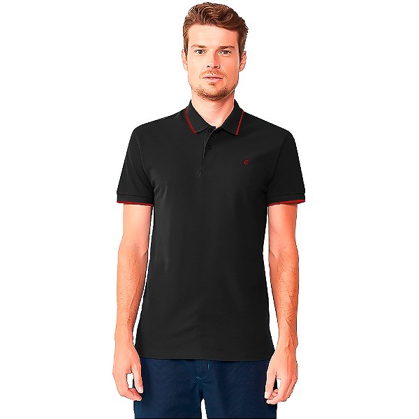Camisa Polo Colcci Slim OU24D Preto Masculino