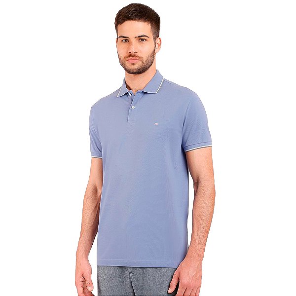 Camisa Polo Aramis 3 Listras IN24 Azul Masculino