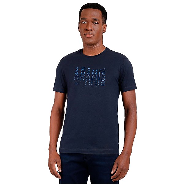 Camiseta Aramis Move Cut IN24 Marinho Masculino