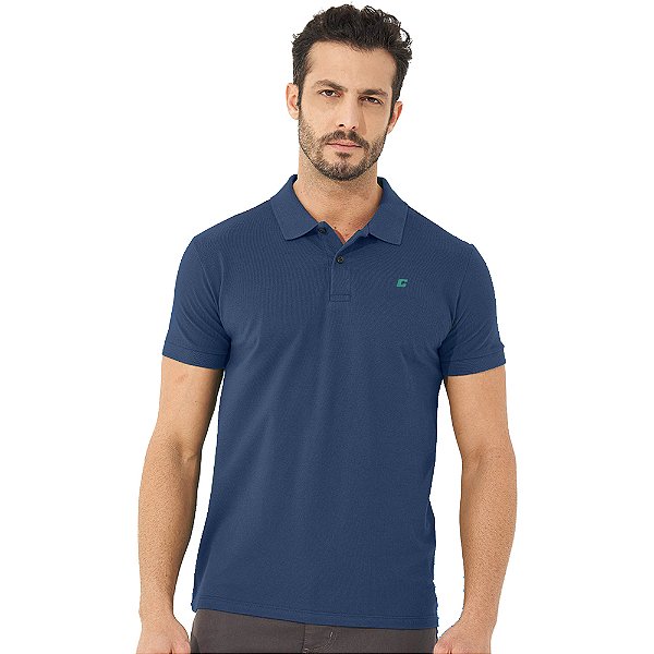Camisa Polo Colcci Slim OU24 Azul Darkness Masculino