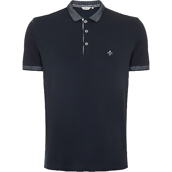 Camisa Polo Dudalina Flex Ou24 Marinho Masculino