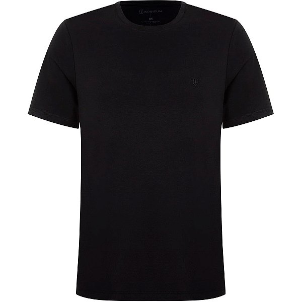 Camiseta Individual Basic Slim Ou24 Preto Masculino