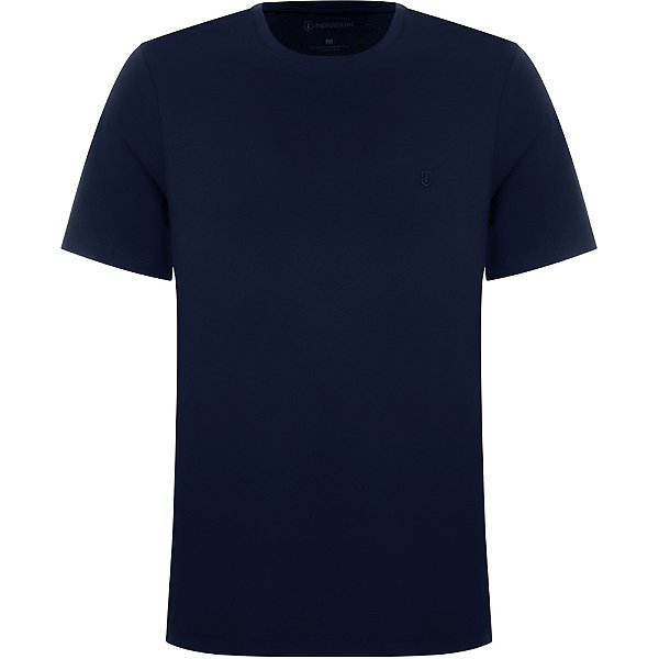 Camiseta Individual Basic Slim Ou24 Marinho Masculino