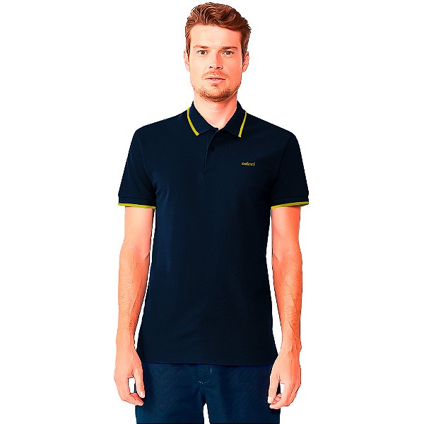 Camisa Polo Colcci Line Ou24 Marinho Masculino