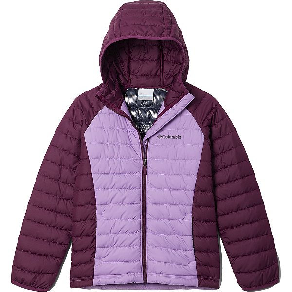 Jaqueta Columbia Powder Lite Hooded Vermelho Infantil