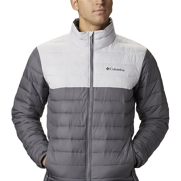 Jaqueta Columbia Powder Lite Cinza Masculino