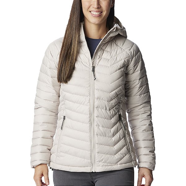 Jaqueta Columbia Powder Lite Hood Off White Feminino