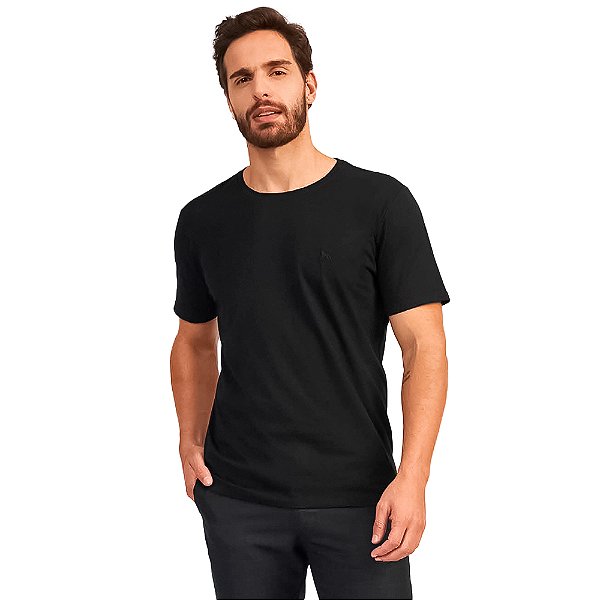 Camiseta Acostamento Basic Ou24 Preto Masculino
