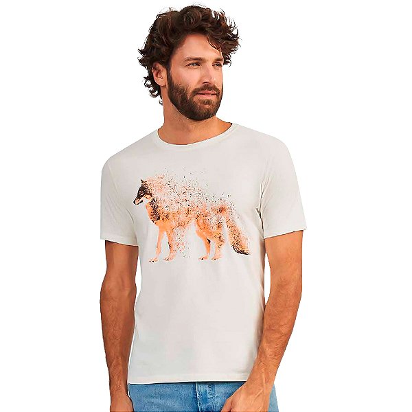 Camiseta Acostamento Casual Ou24 Off White Masculino