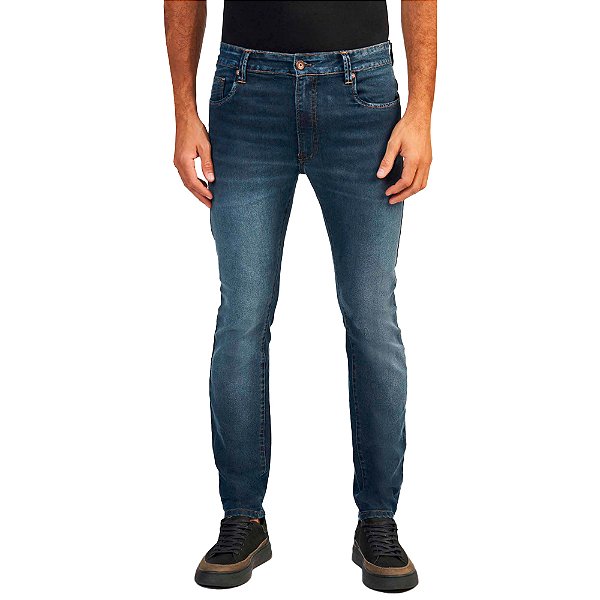 Calça Jeans Acostamento Super Skinny Ou24 Azul Masculino
