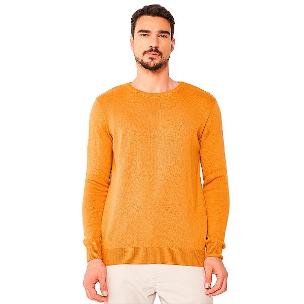 Suéter Tricô Colcci Slim Ou24 Amarelo Masculino