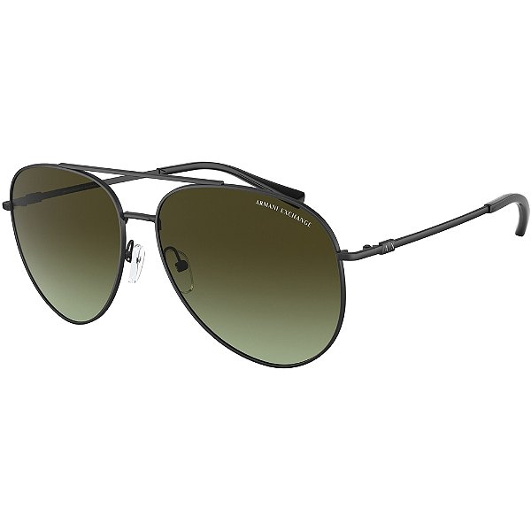 Óculos de Sol Armani Exchange 2043S 6000E8 Preto Masculino