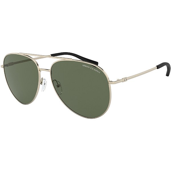 Óculos de Sol Armani Exchange 2043S 611071 Dourado Masculino