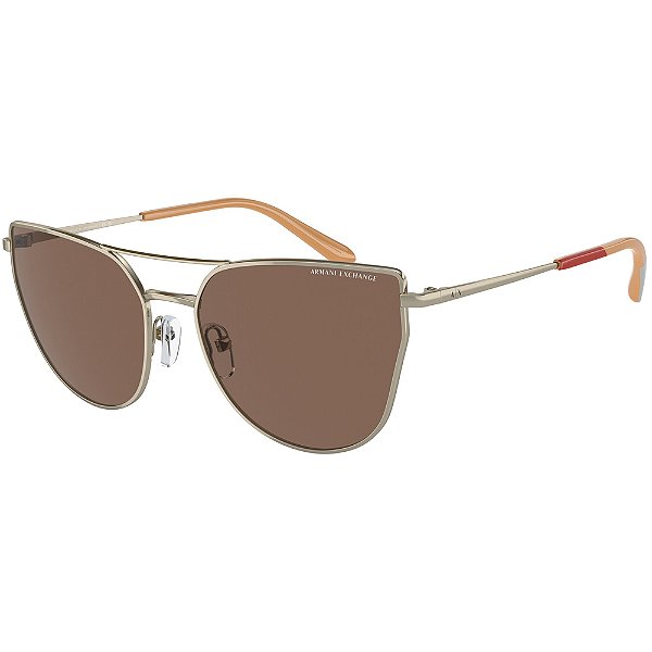 Óculos de Sol Armani Exchange 2045S 611073 Dourado Feminino