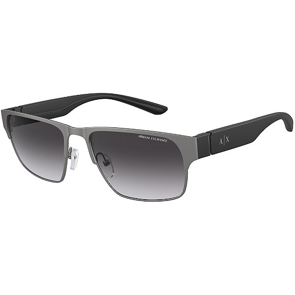 Óculos de Sol Armani Exchange 2046S 600687 Cinza Masculino