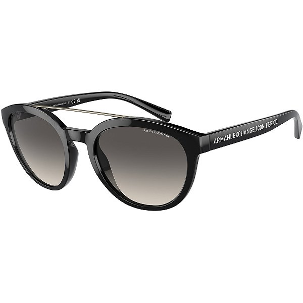 Óculos de Sol Armani Exchange 4118S 82118G Preto Masculino
