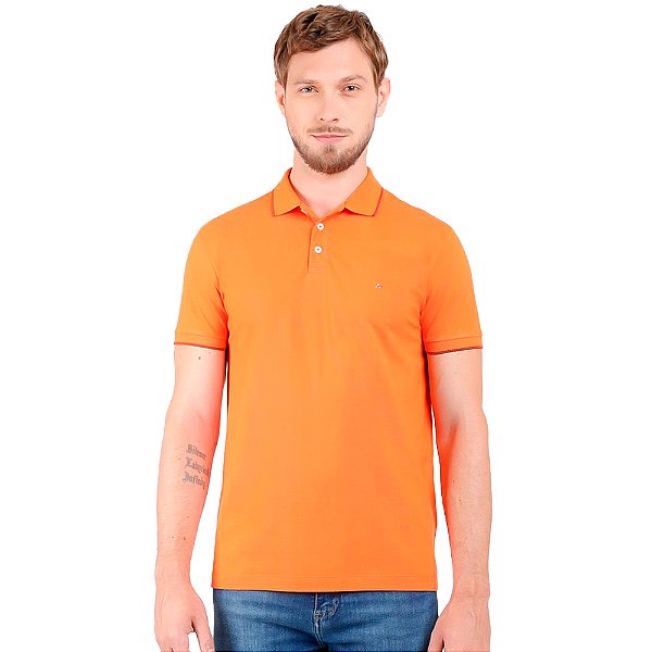Camisa Polo Aramis Classic In24 Laranja Papaya Masculino