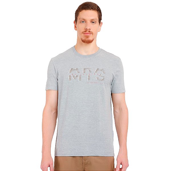 Camiseta Aramis Cutted In24 Cinza Mescla Masculino