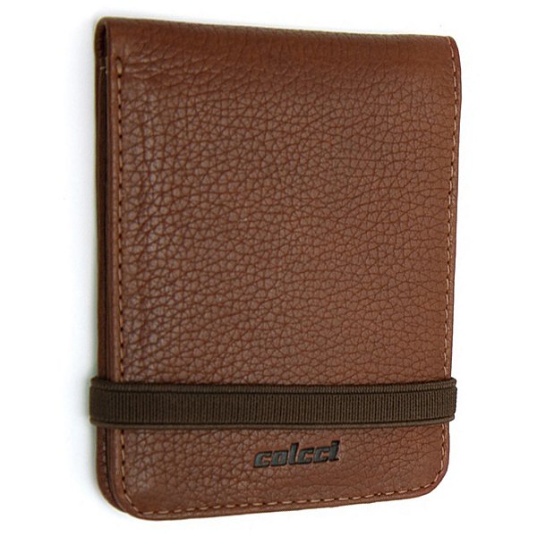 Carteira Colcci Couro Elástico OU24 Marrom Whisky Masculino