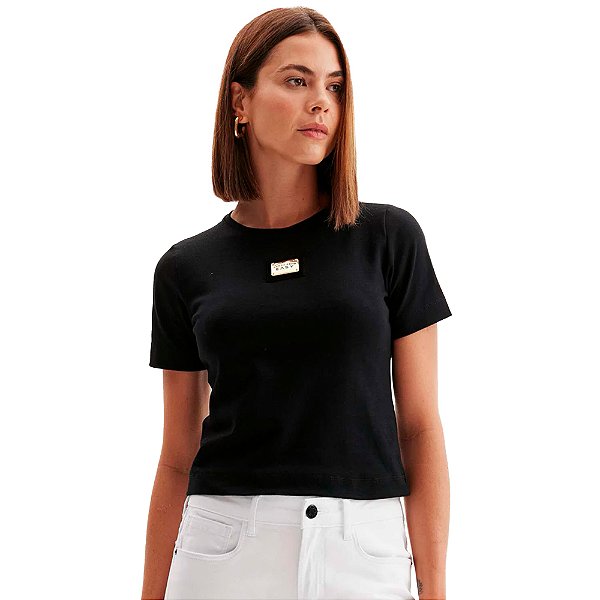 Camiseta Easy Lança Perfume Babylook Ou24 Preto Feminino