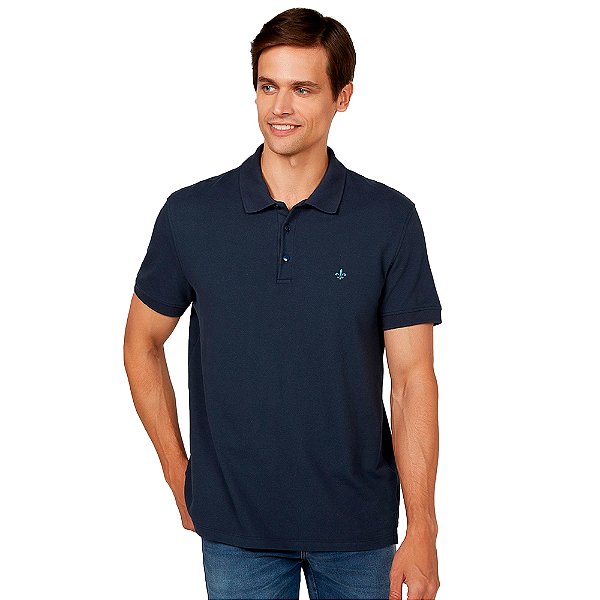 Camisa Polo Dudalina Essentials Ou24 Marinho Masculino