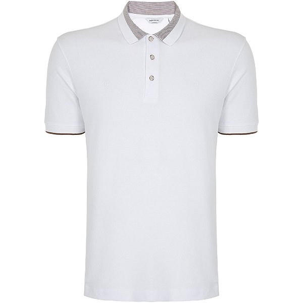 Camisa Polo Individual Lines Ou24 Branco Masculino