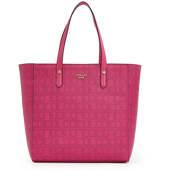 Bolsa Shopping Colcci Logomania In24 Rosa Feminino