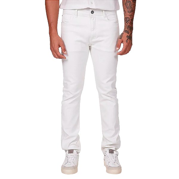 Calça Sarja John John Skinny Vancouver In24 Branco Masculino