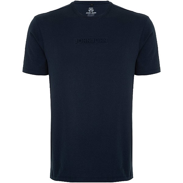 Camiseta John John Embossed In24 Azul Masculino