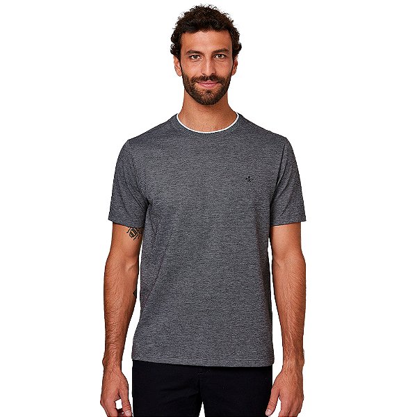 Camiseta Dudalina Binada In24 Cinza Masculino