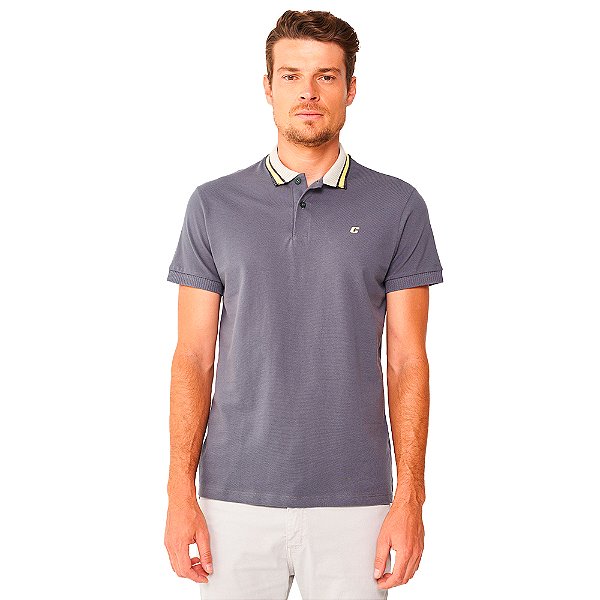 Camisa Polo Colcci Casual Ou24 Cinza Masculino