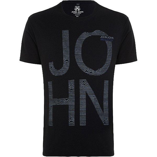 Camiseta John John Digital Industry In24 Preto Masculino