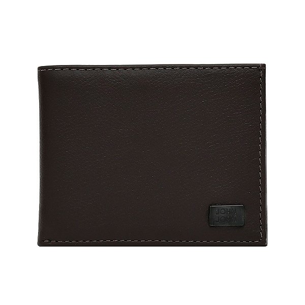 Carteira John John Black Plaque In24 Marrom Escuro Masculino
