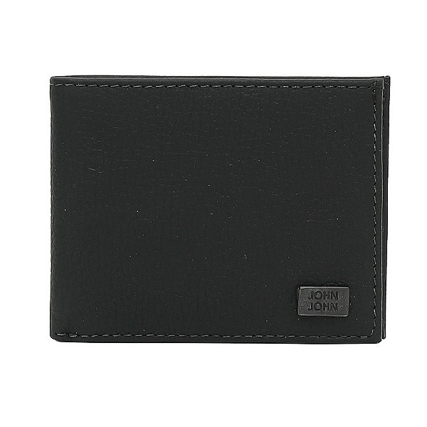 Carteira John John Black Plaque In24 Preto Masculino